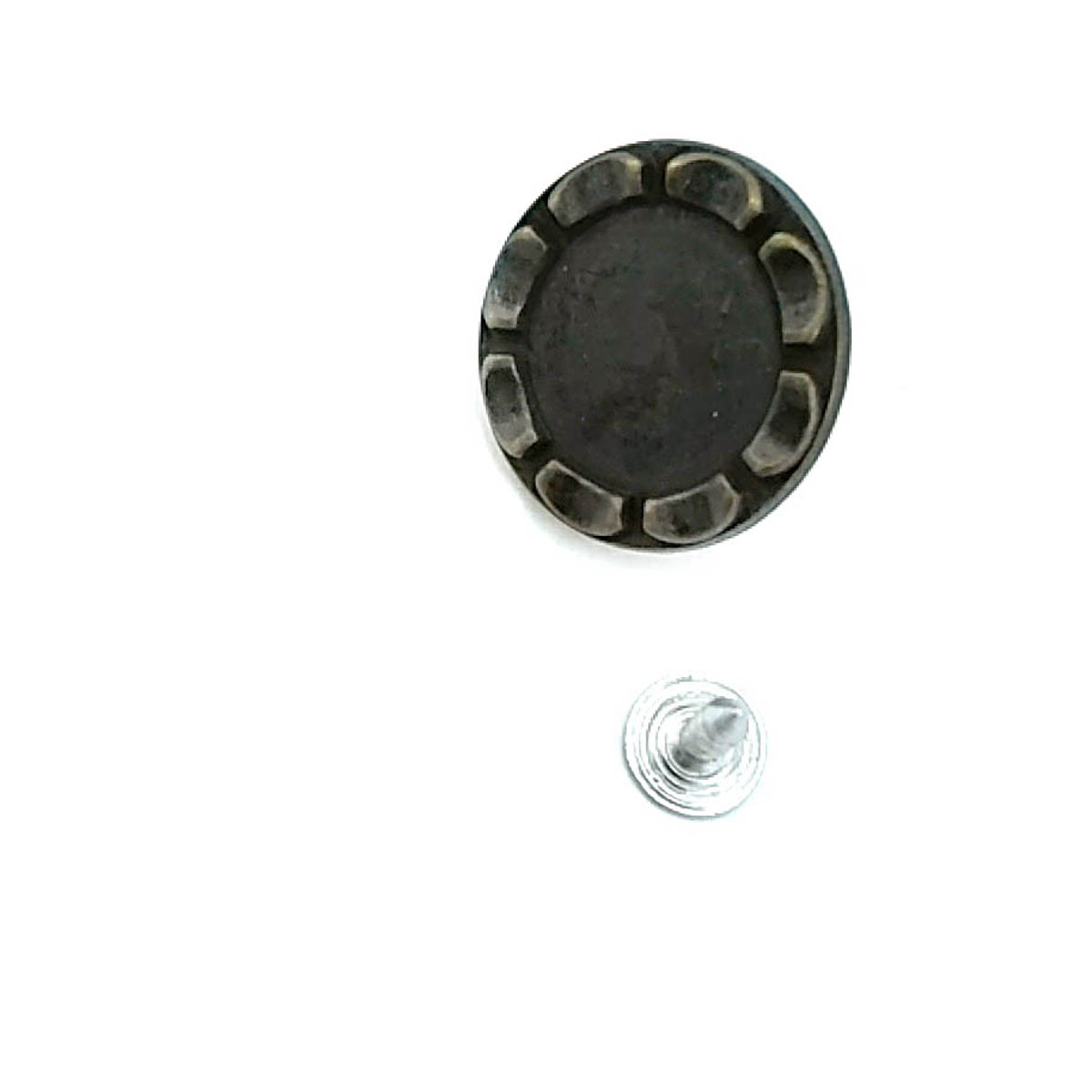 Mineli Kenarları Desenli Kot Düğmesi 22 mm 37 Boy 22 mm