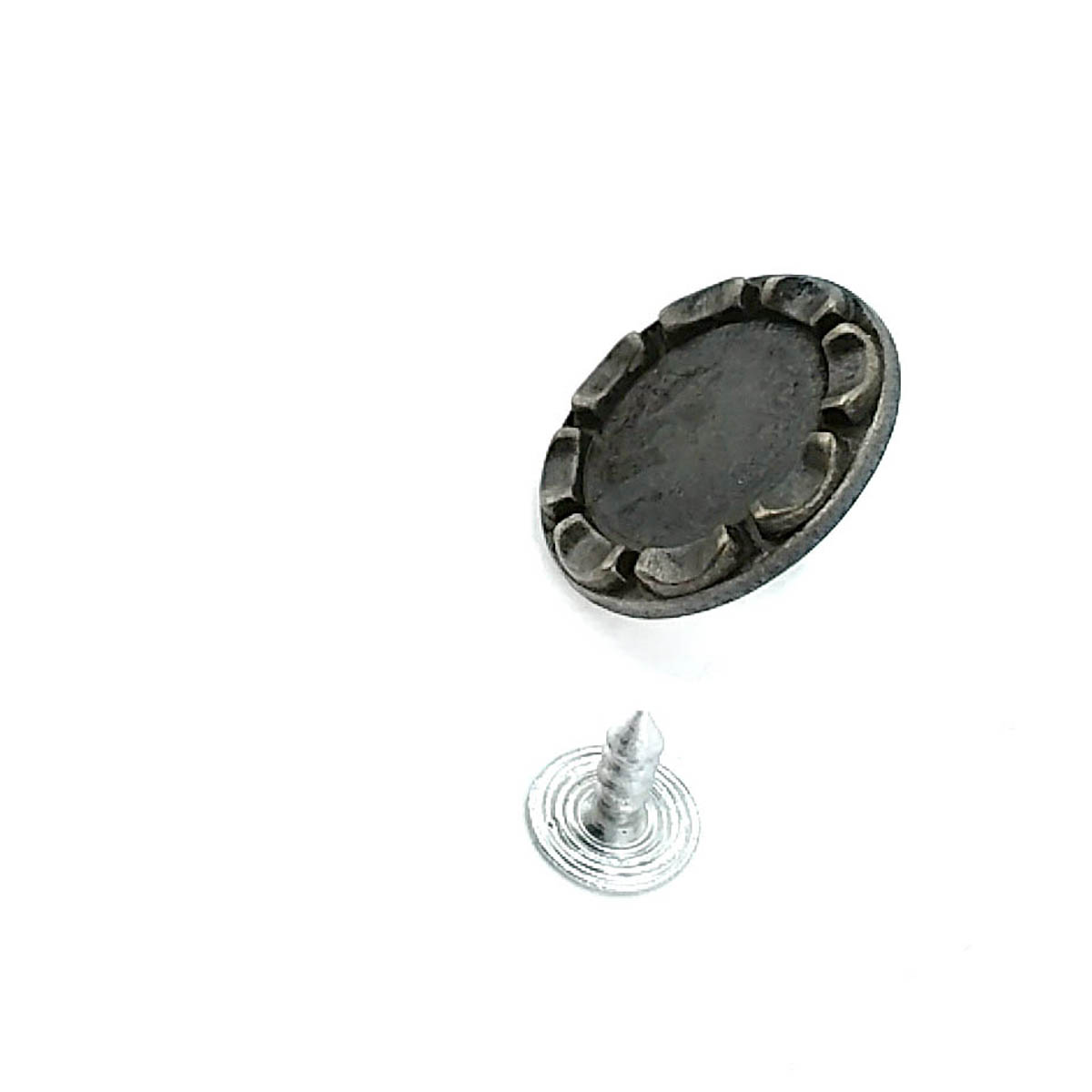 Mineli Kenarları Desenli Kot Düğmesi 22 mm 37 Boy 22 mm