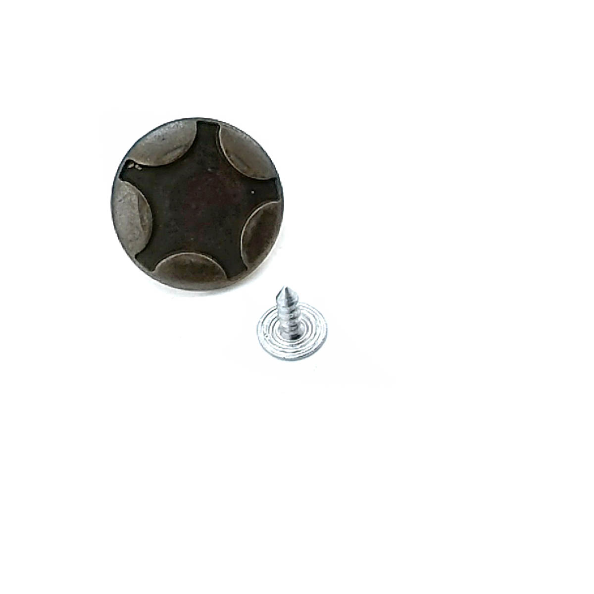 Yıldız Detaylı Kot Düğmesi 22 mm 37 boy 22 mm