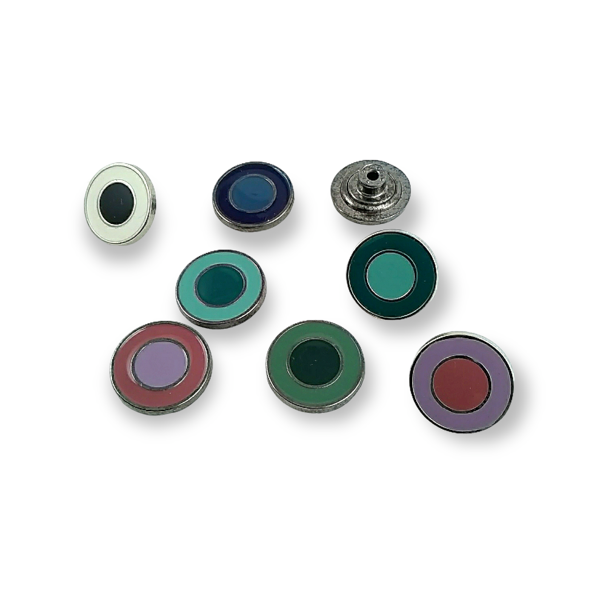 Mineli Halka Desenli Kot Düğmesi 19 mm 30 Boy 19 mm