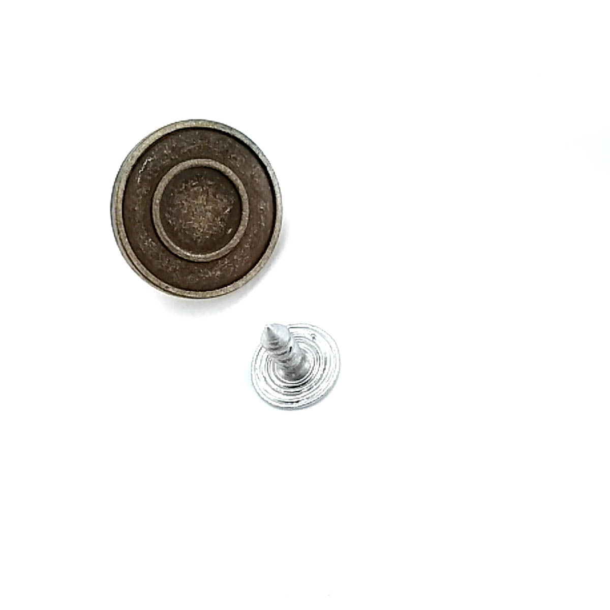 Halka Desenli Mineli Kot Düğmesi 17 mm 27 Boy Halka Desenli Mineli Kot Düğmesi 17 mm 27 Boy 17 mm
