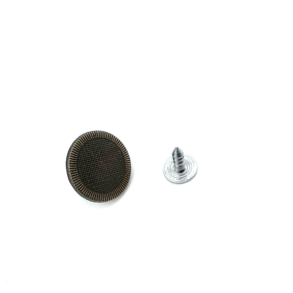 Noktalı ve Çizgili Kot Düğmesi 16 mm 26 Boy 16 mm