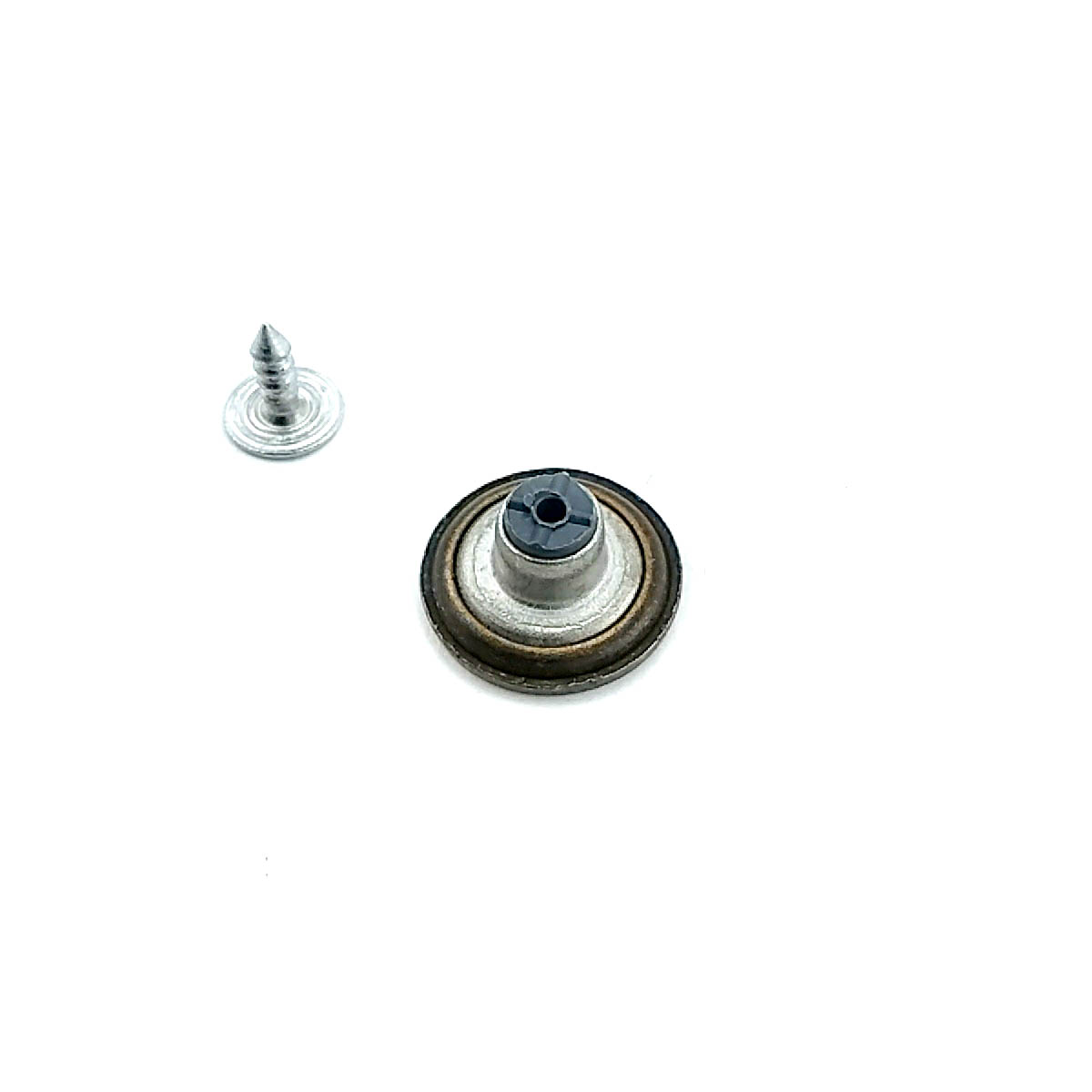 Noktalı ve Çizgili Kot Düğmesi 16 mm 26 Boy 16 mm
