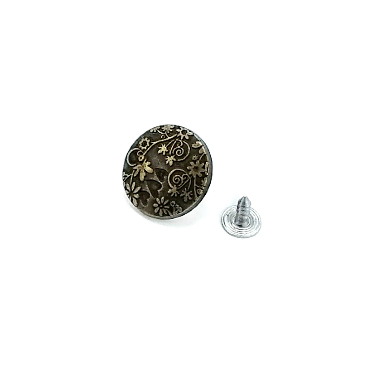 Çiçek Bahçesi Desenli Kot Düğmesi 20 mm 32 boy 20 mm