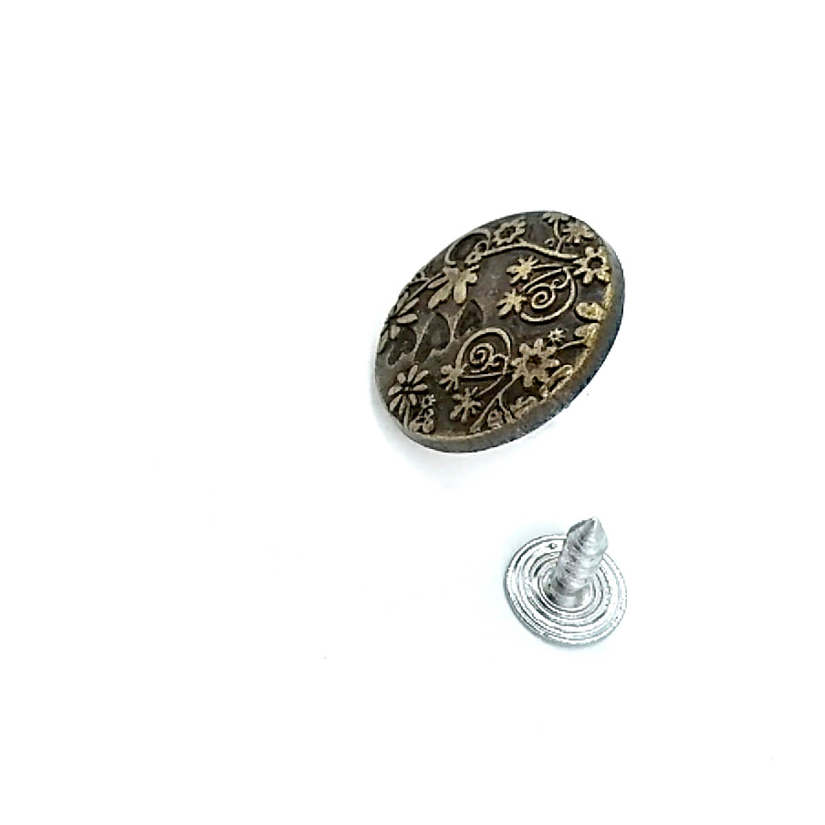 Çiçek Bahçesi Desenli Kot Düğmesi 20 mm 32 boy 20 mm