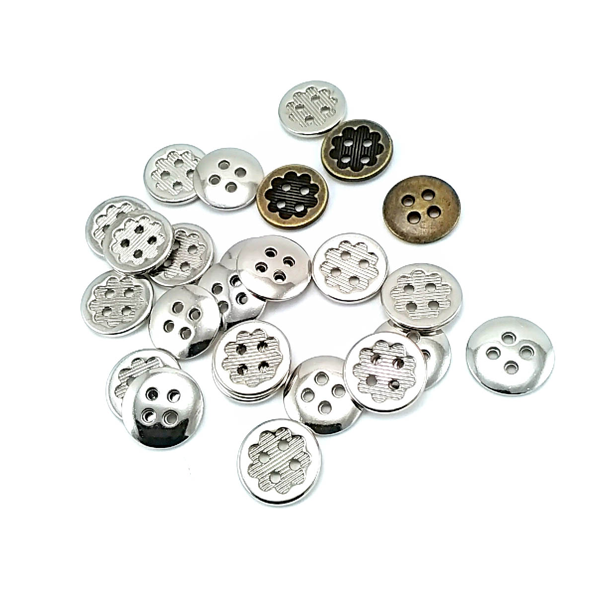15 mm Sew-Through Button front and detail view