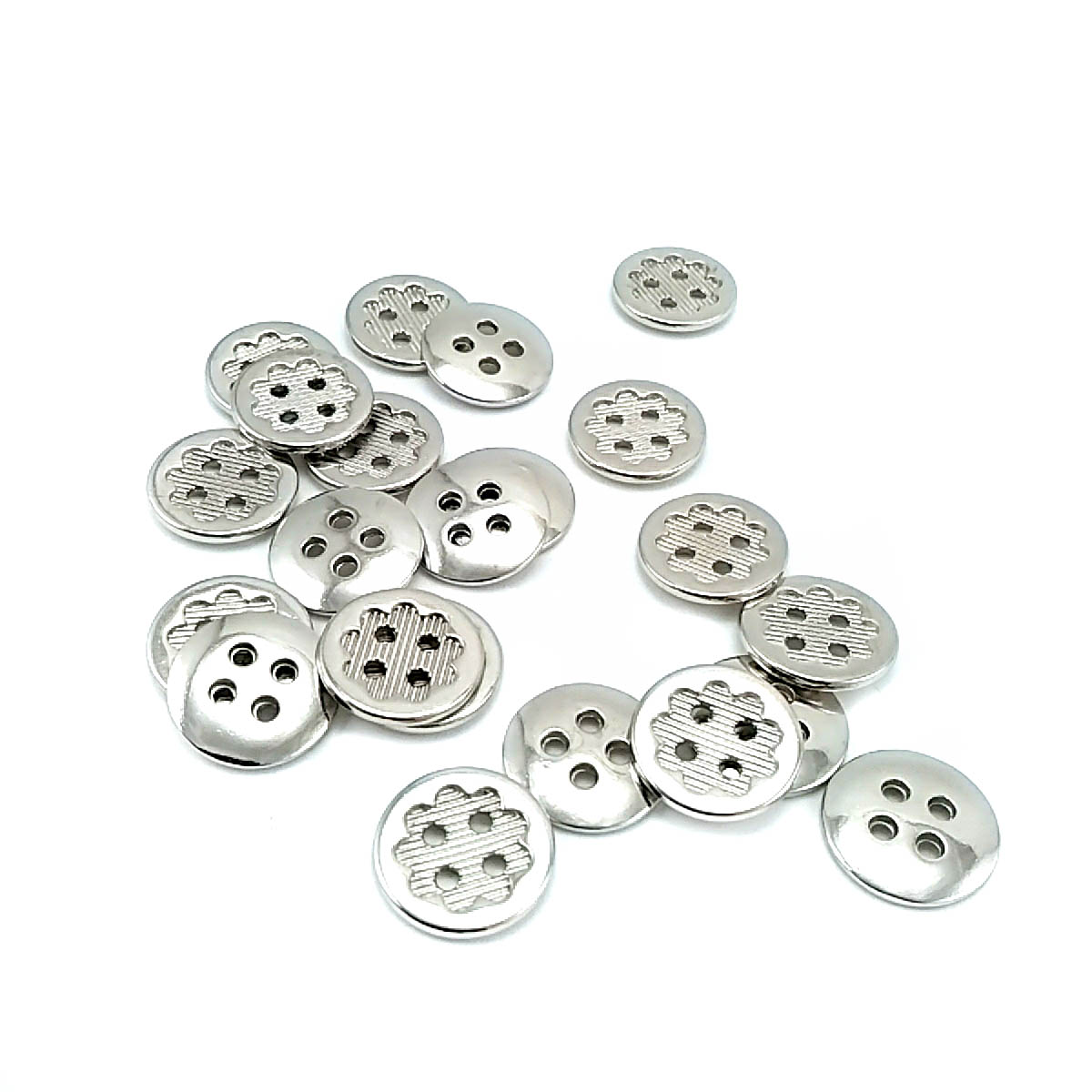 15 mm Sew-Through Button front and detail view
