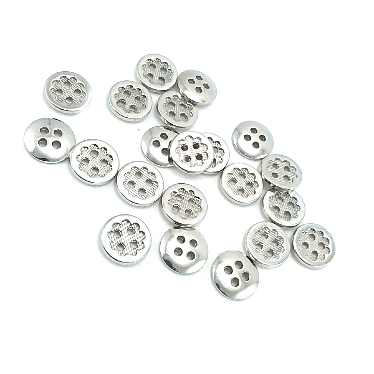 13 mm Flower Design Lined 4-Hole Sewing Button