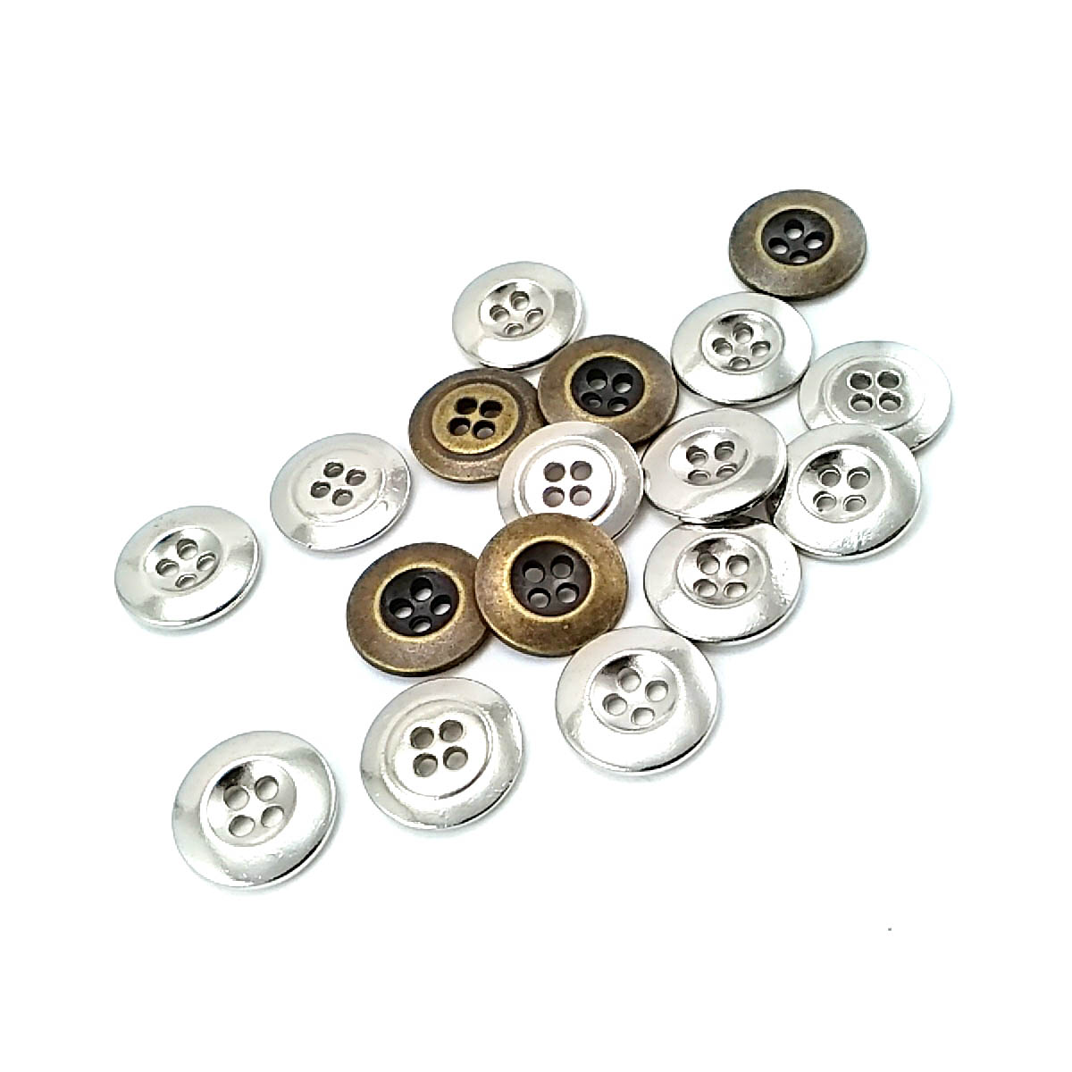 16 mm Sew-Through Button front and detail view