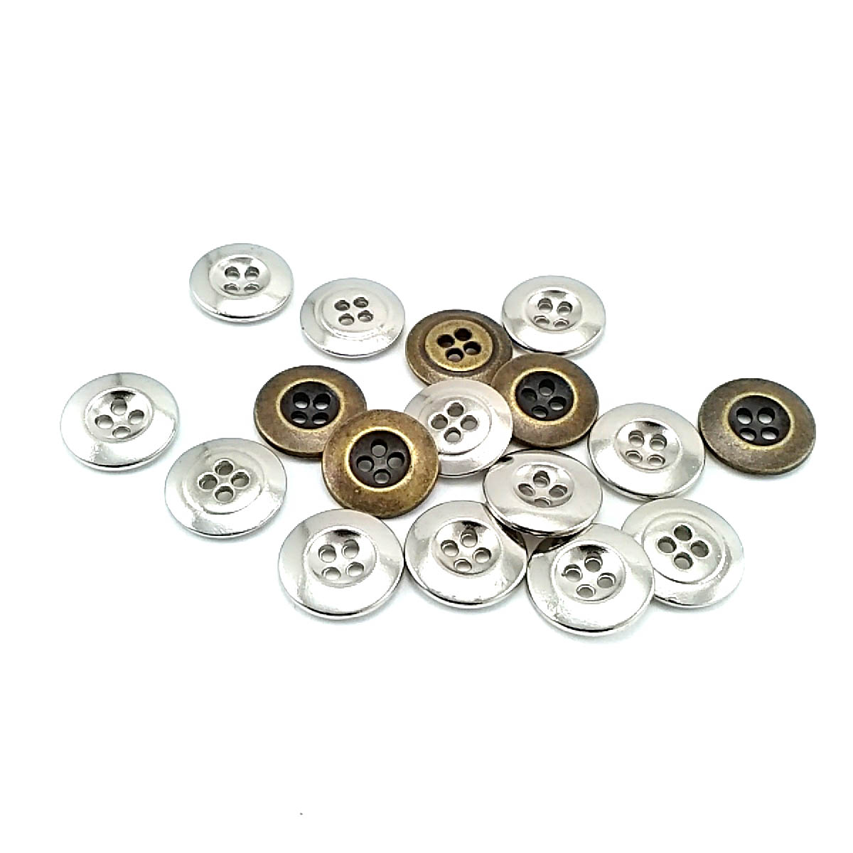 16 mm Sew-Through Button front and detail view