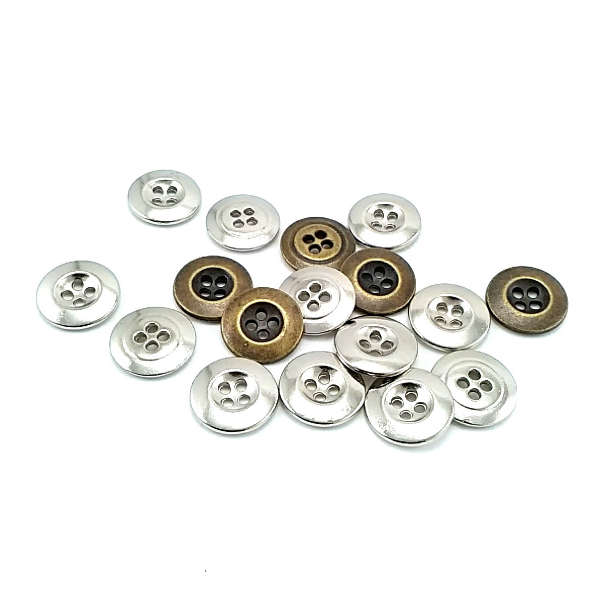 16 mm Sew-Through Button front and detail view