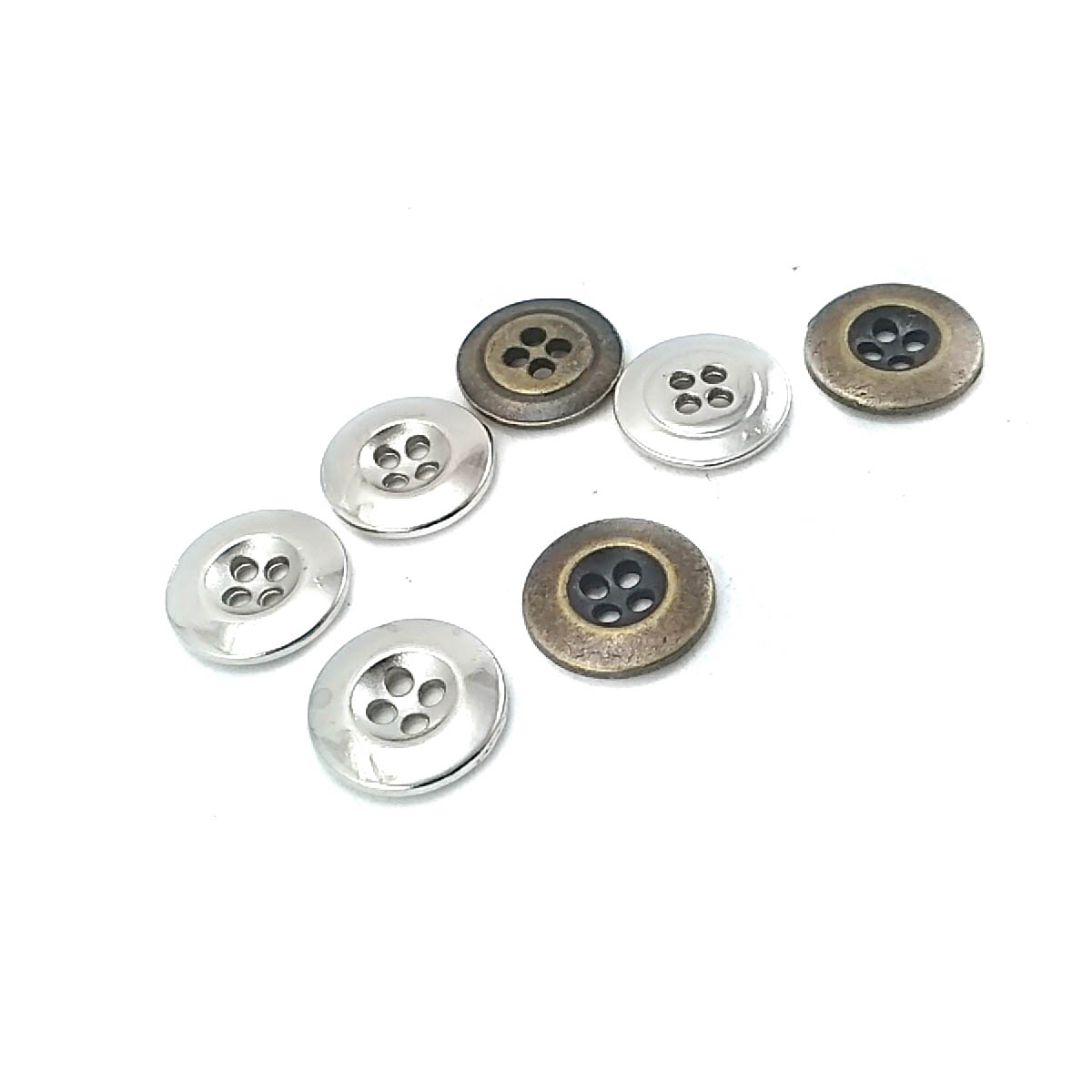 15 mm - 24 size Classic Four Hole Metal Button