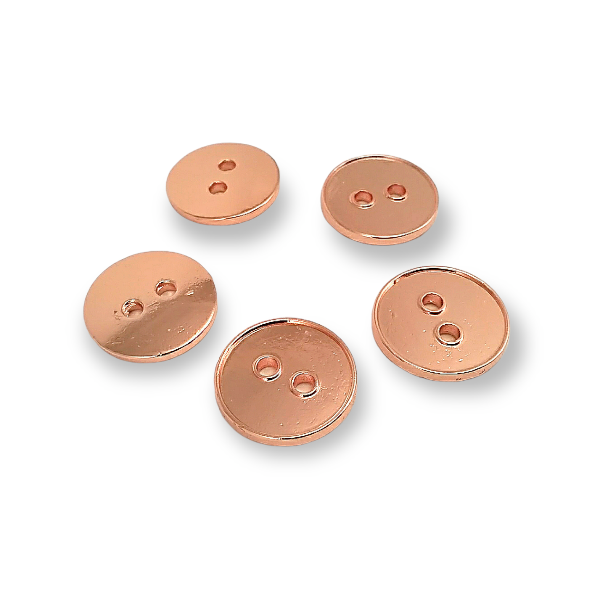 Plain Two Hole Metal Button 18 mm - 28 L  E 1547