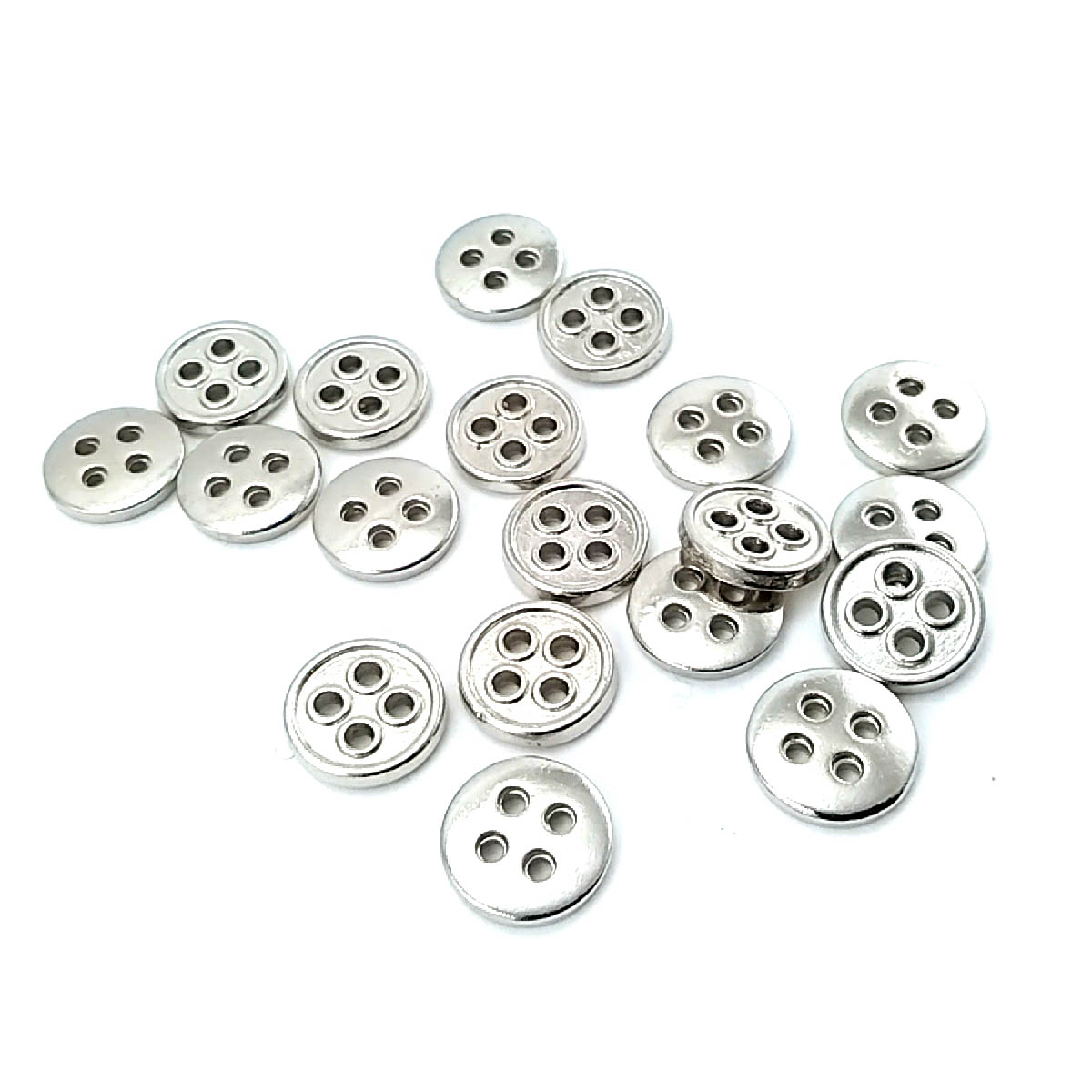 13 mm Çizgili Delikli Dört Delikli  Düğme