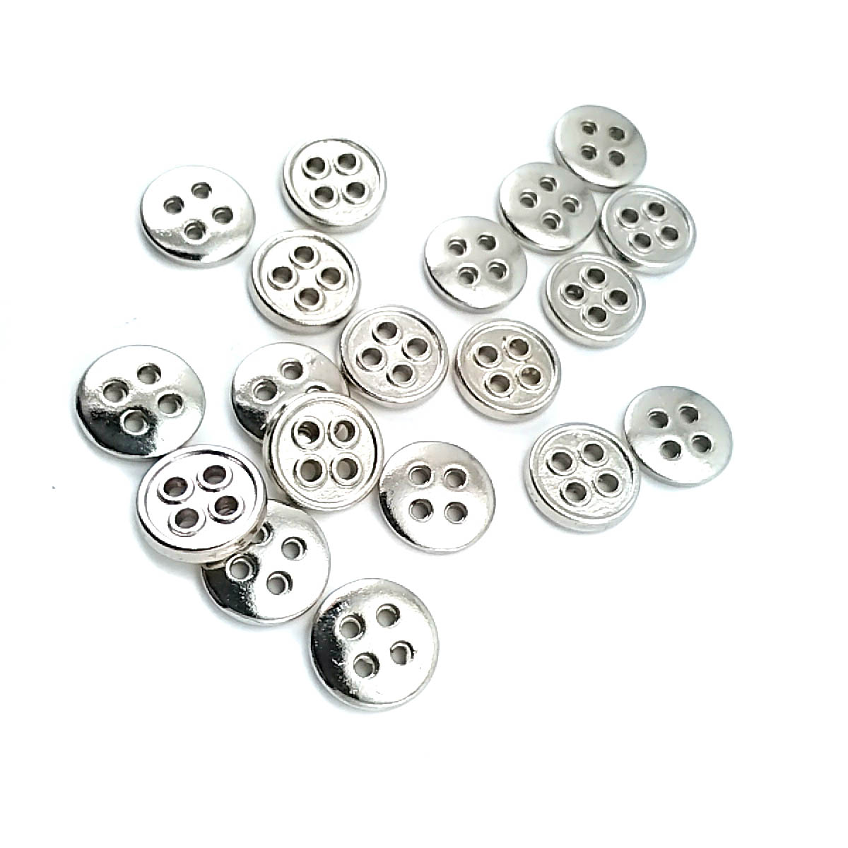 13 mm Çizgili Delikli Dört Delikli  Düğme