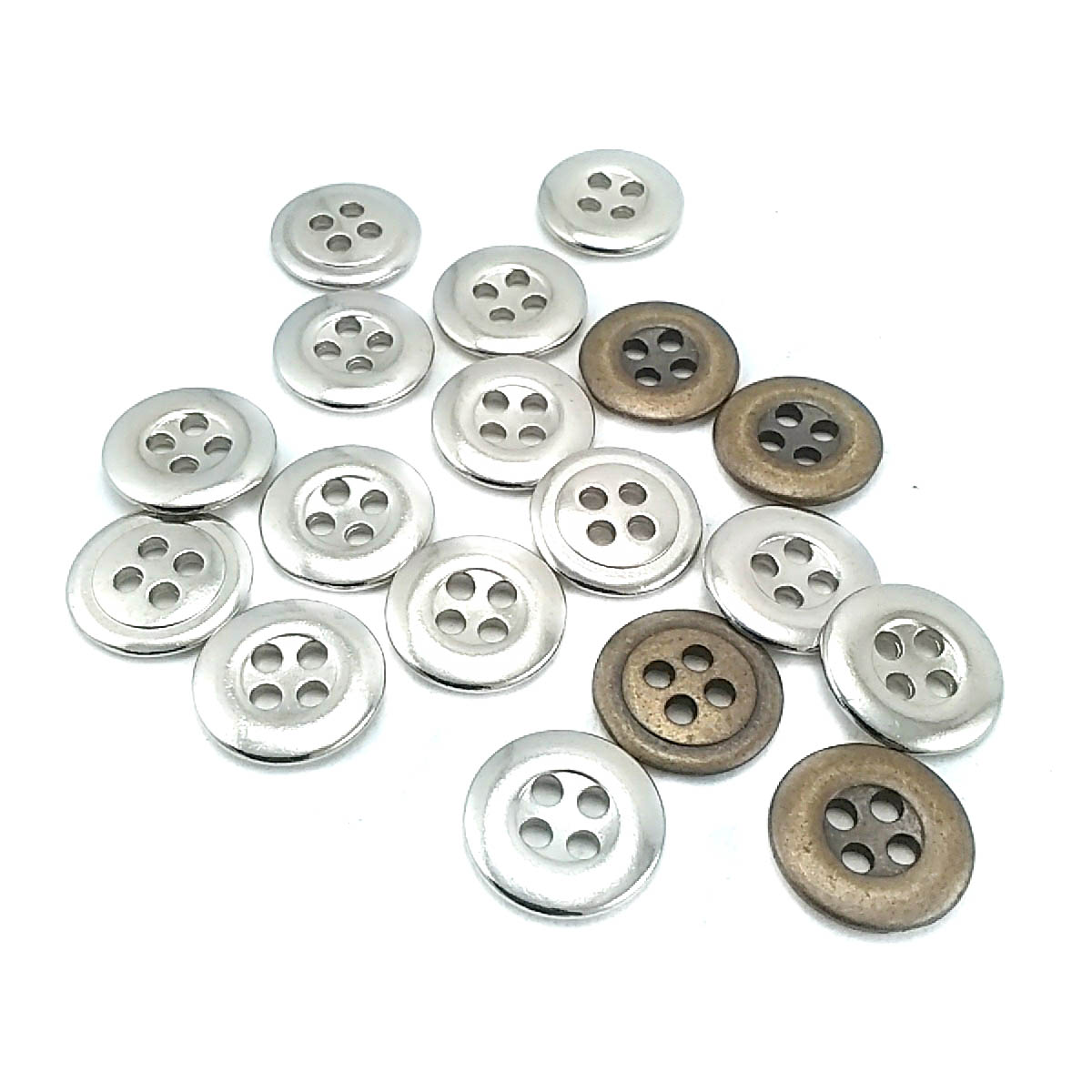 16 mm Sew-Through Button front and detail view