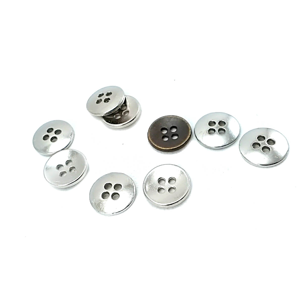 13 mm Sew-Through Button front and detail view