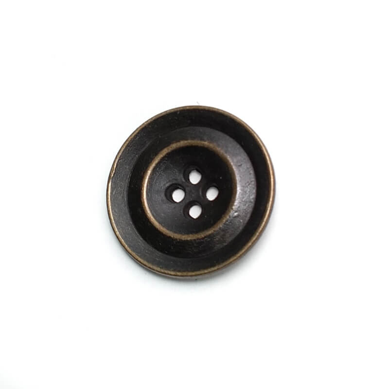 Four Hole Button Sewing 23 mm - 36 L Zamak Button E 1920 Four Hole Button Sewing 23 mm - 36 L Zamak Button E 1920
