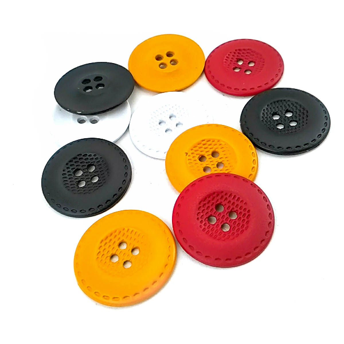 Four Hole Metal Sewing Button Matt Dyed 25 mm 40 L E 460 BY Four Hole Metal Sewing Button Matt Dyed 25 mm 40 L E 460 BY