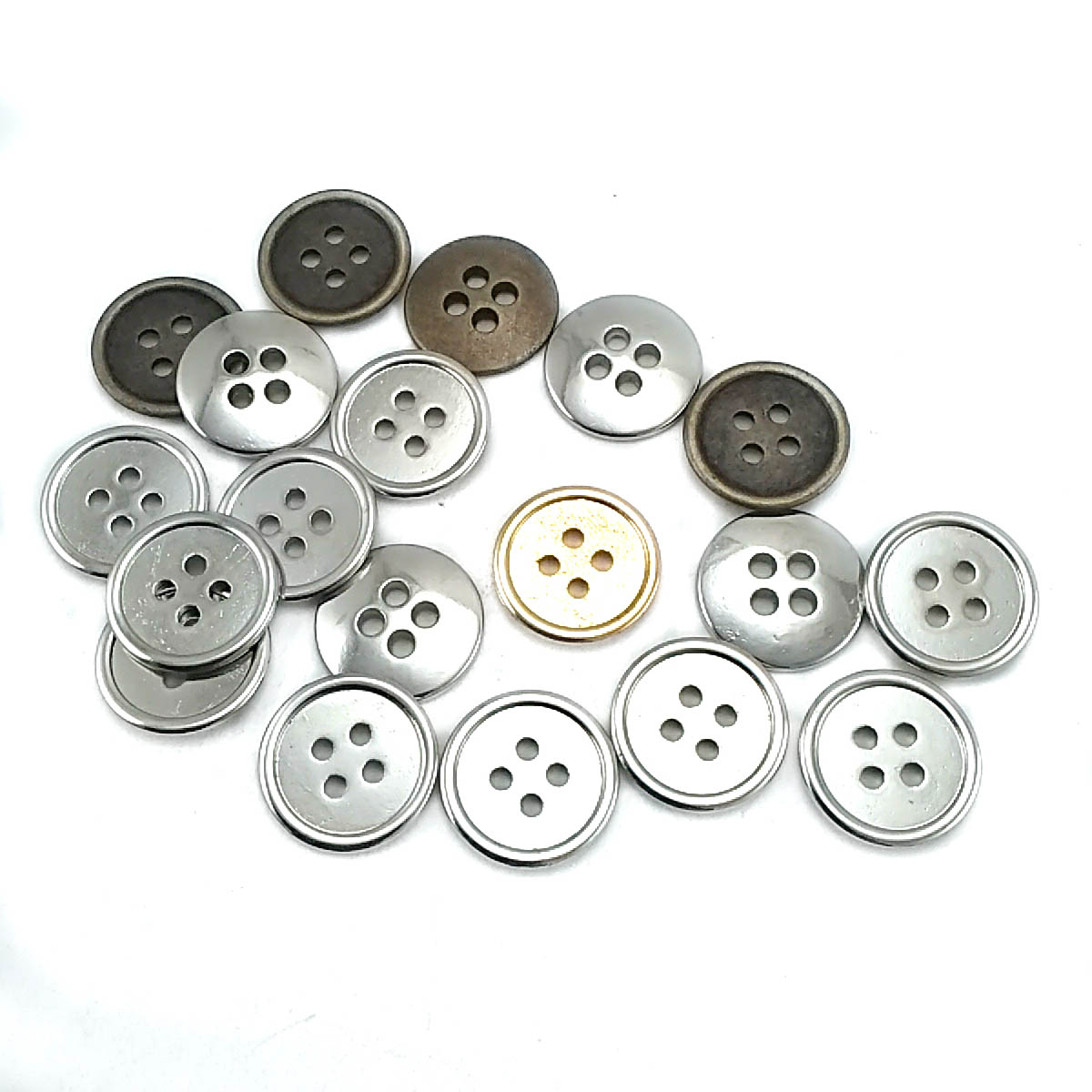 16 mm Sew-Through Button product image 16 mm Sew-Through Button front and detail view