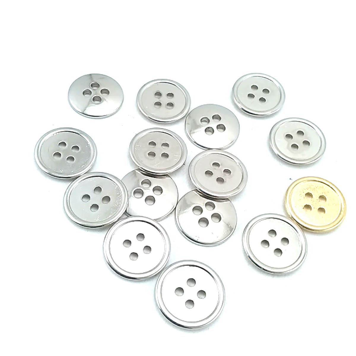 16 mm Sew-Through Button front and detail view