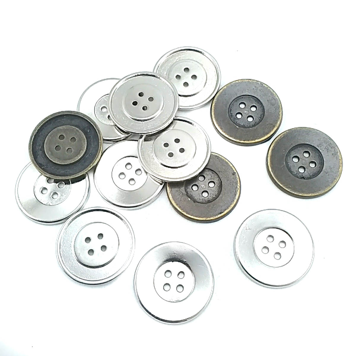 25 mm Aesthetic Four Holes Metal Button 25 mm Aesthetic Four Holes Metal Button