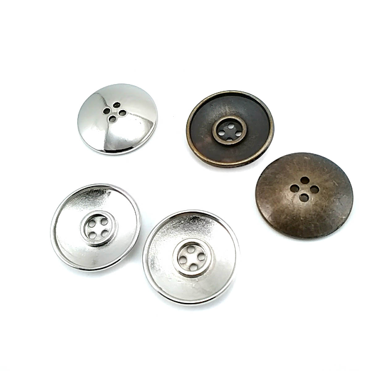 25 mm - 40 lignes Metal button post with four holes 25 mm - 40 lignes Metal button post with four holes