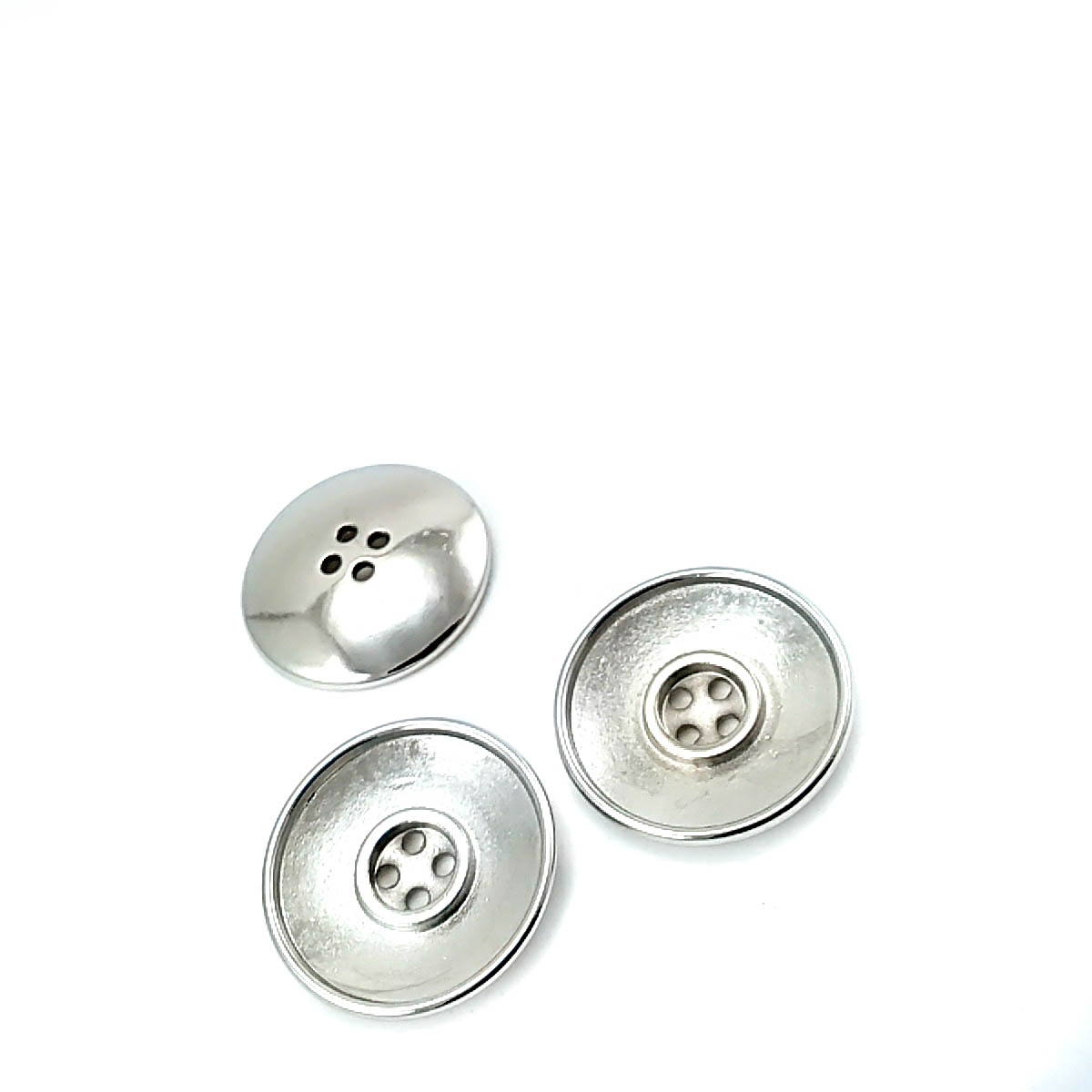 25 mm - 40 lignes Metal button post with four holes