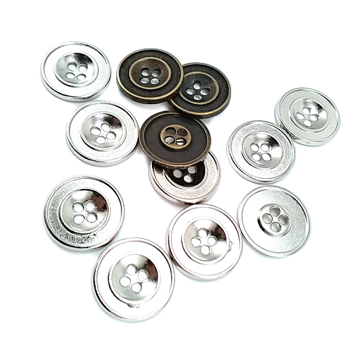 Two Holes Enameled Metal Button 25 mm 40 L Coat and Trench Coat Button E 774
