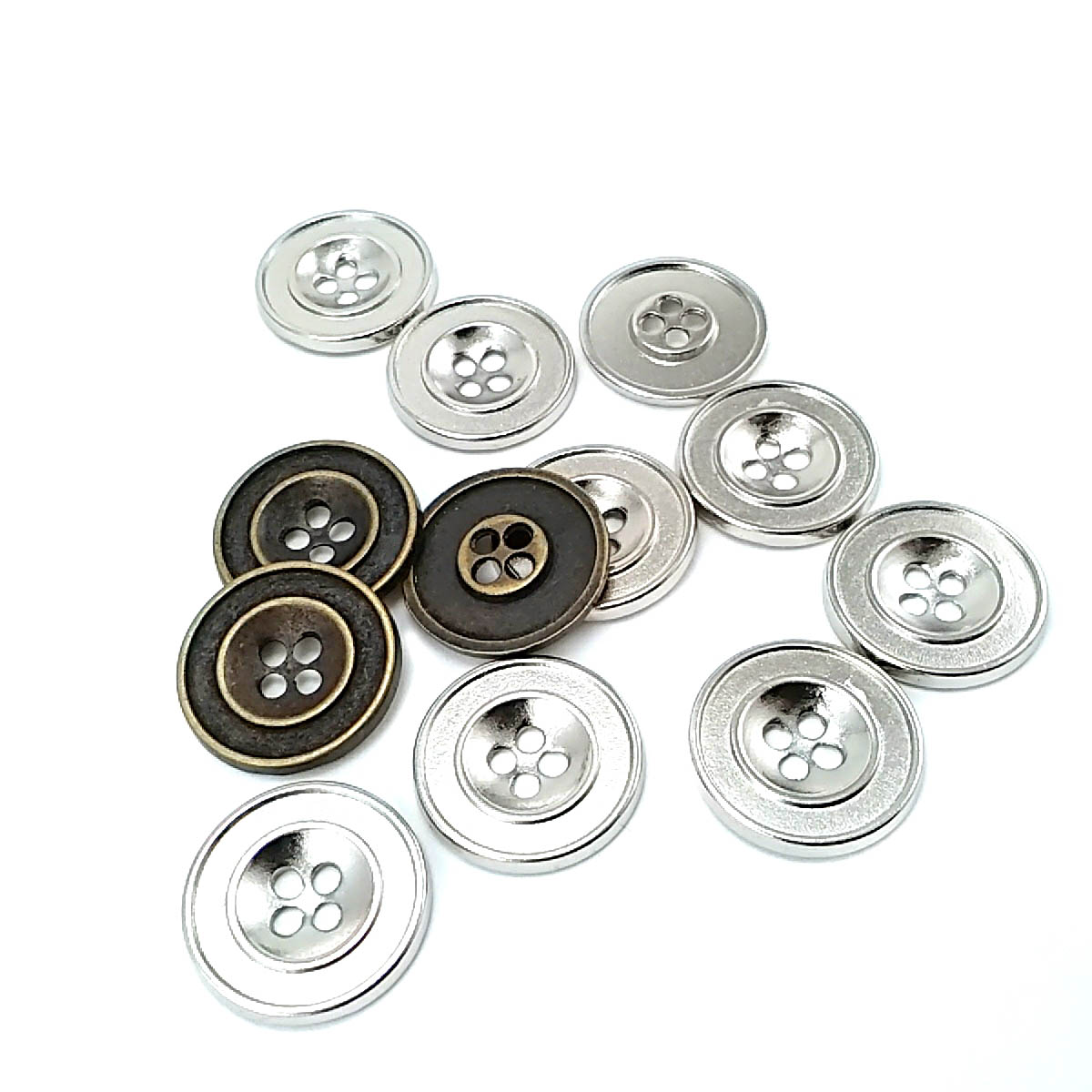 Two Holes Enameled Metal Button 25 mm 40 L Coat and Trench Coat Button E 774
