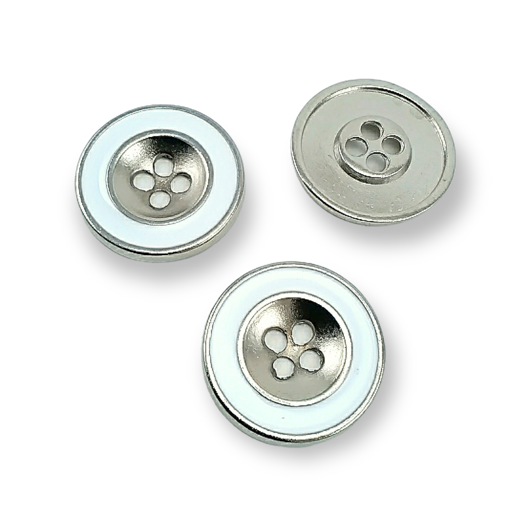 Two Holes Enameled Metal Button 25 mm 40 L Coat and Trench Coat Button E 774