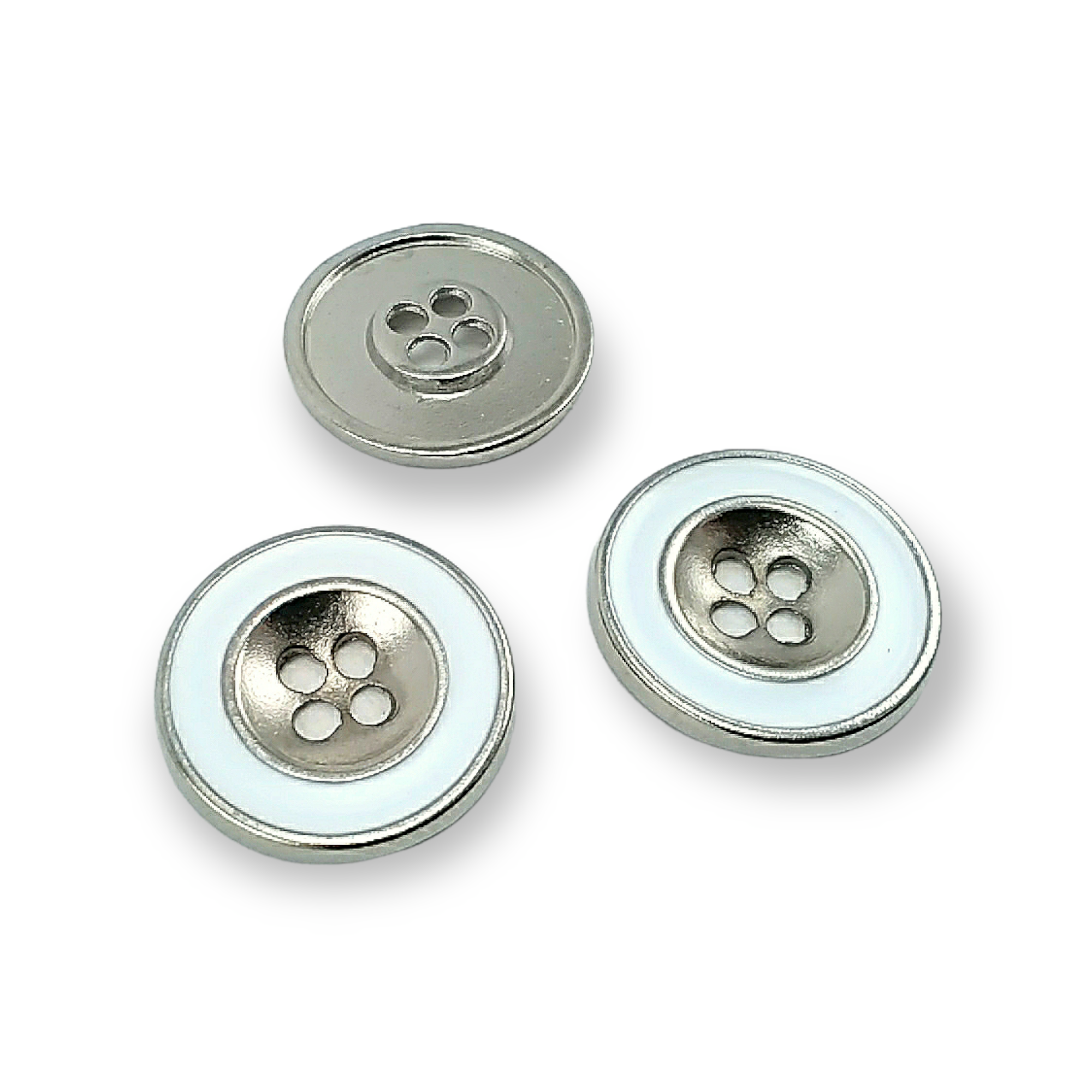 Two Holes Enameled Metal Button 25 mm 40 L Coat and Trench Coat Button E 774