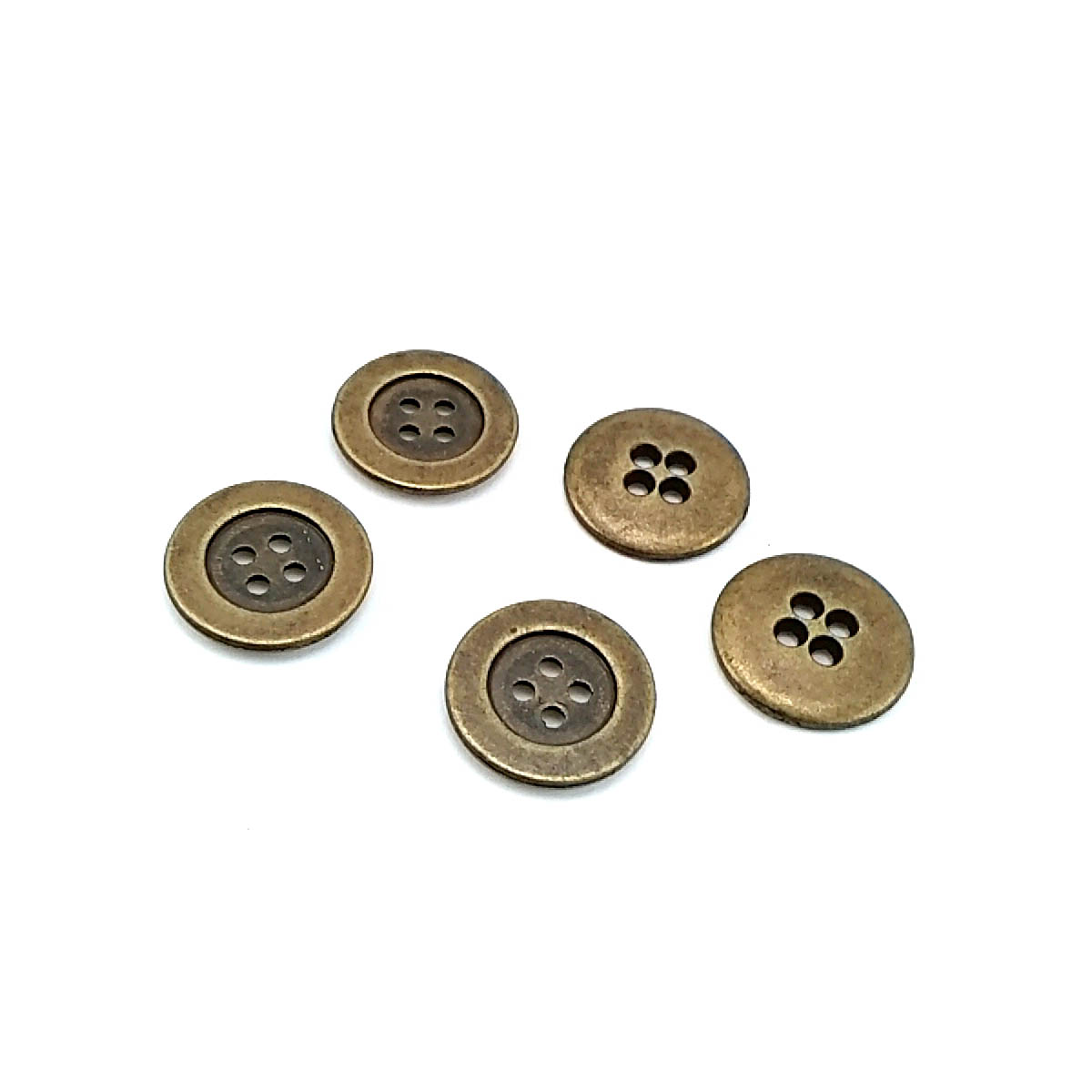 14 mm - 22 size Four Hole Metal Button