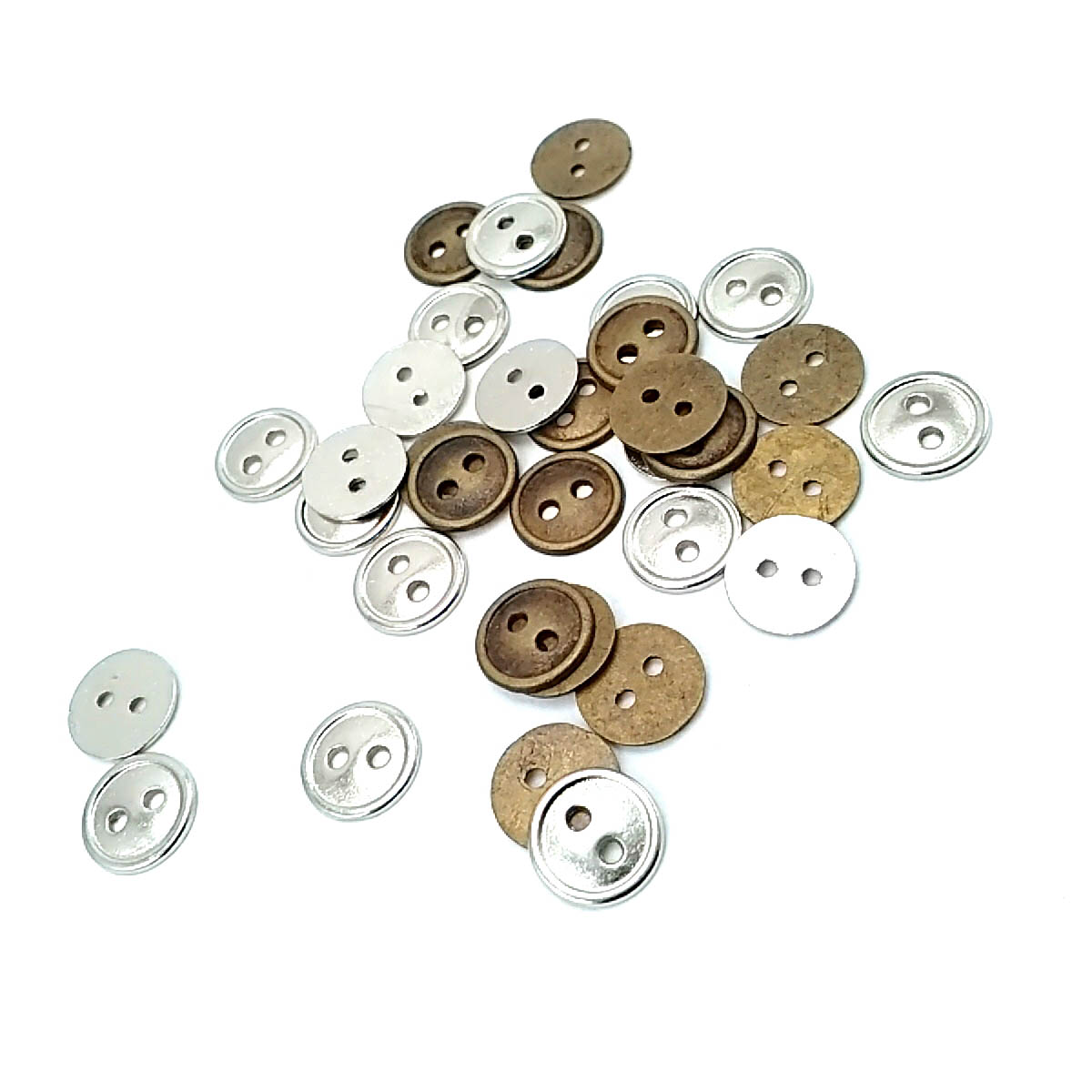 9 mm Sew-Through Button front and detail view
