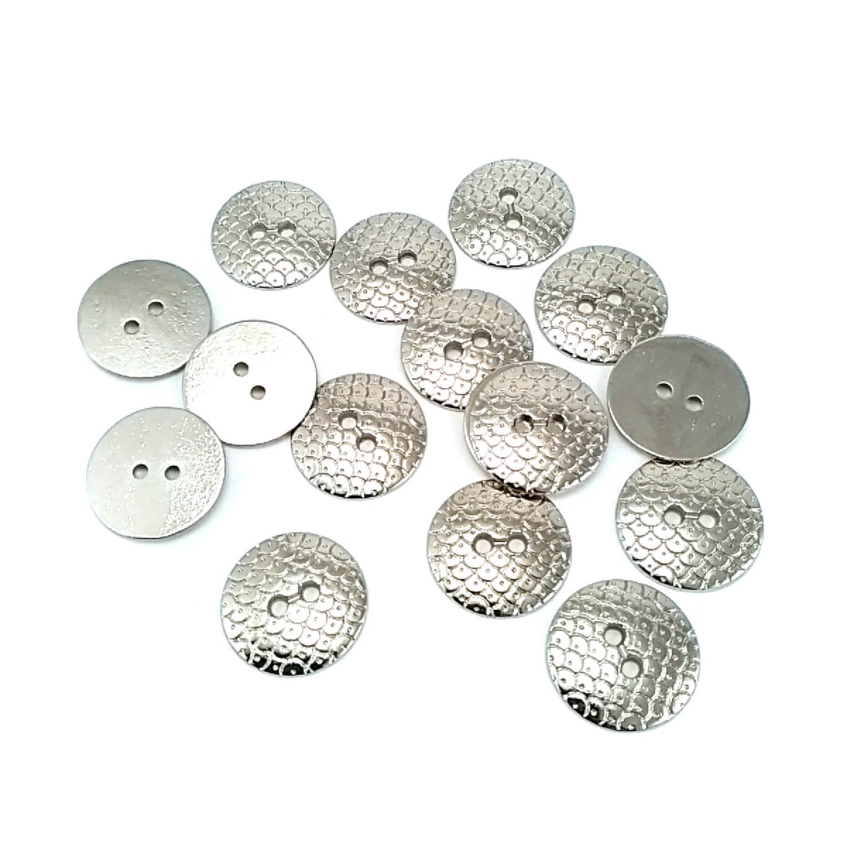 19 mm Metal button with two holes