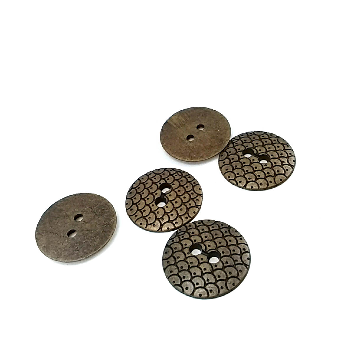 19 mm Metal button with two holes