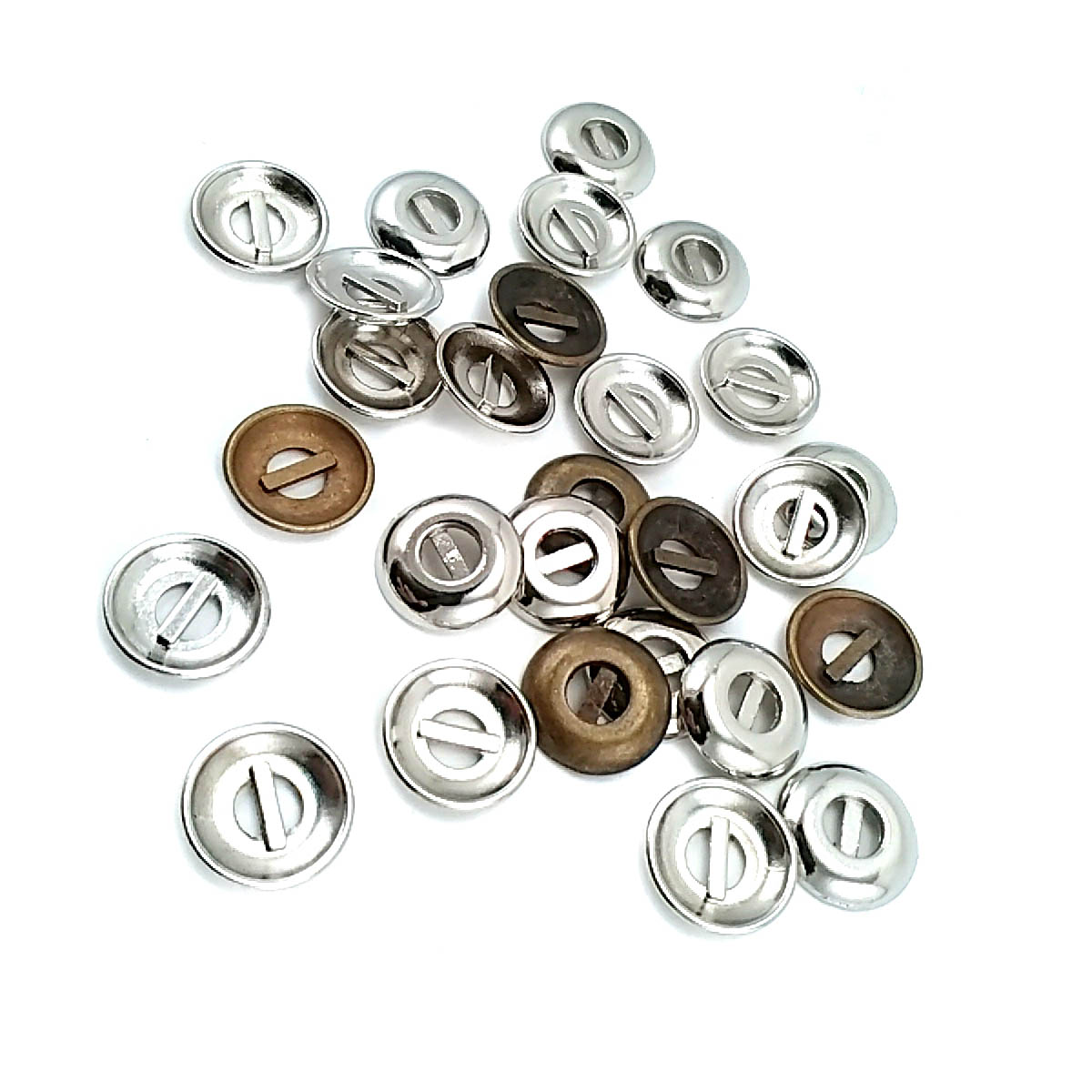 15 mm 2 Holes Metal Button 24 lignes