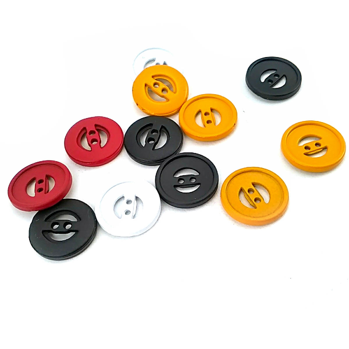 18 mm 2 Holes Metal Button 30 lignes