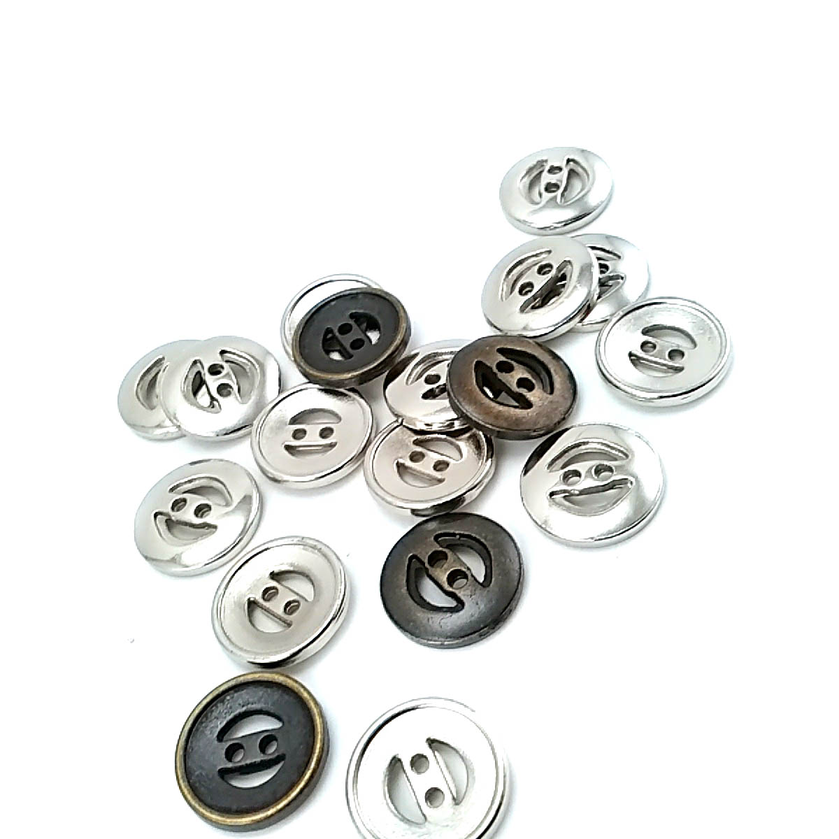 16 mm Two Hole Metal Button 26 lignes 16 mm Two Hole Metal Button 26 lignes