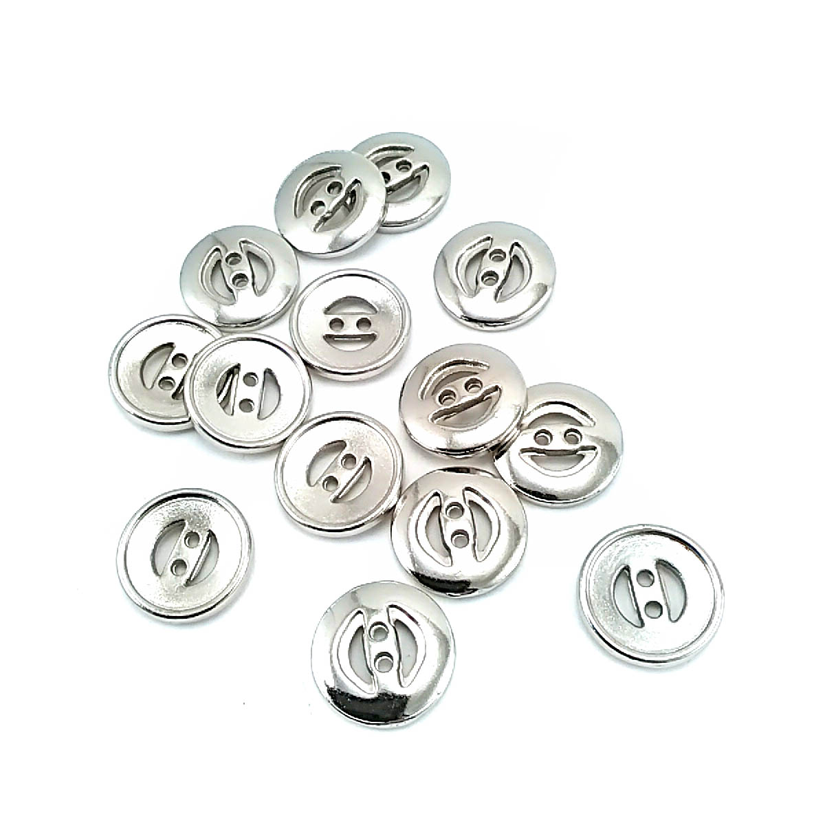 16 mm Two Hole Metal Button 26 lignes