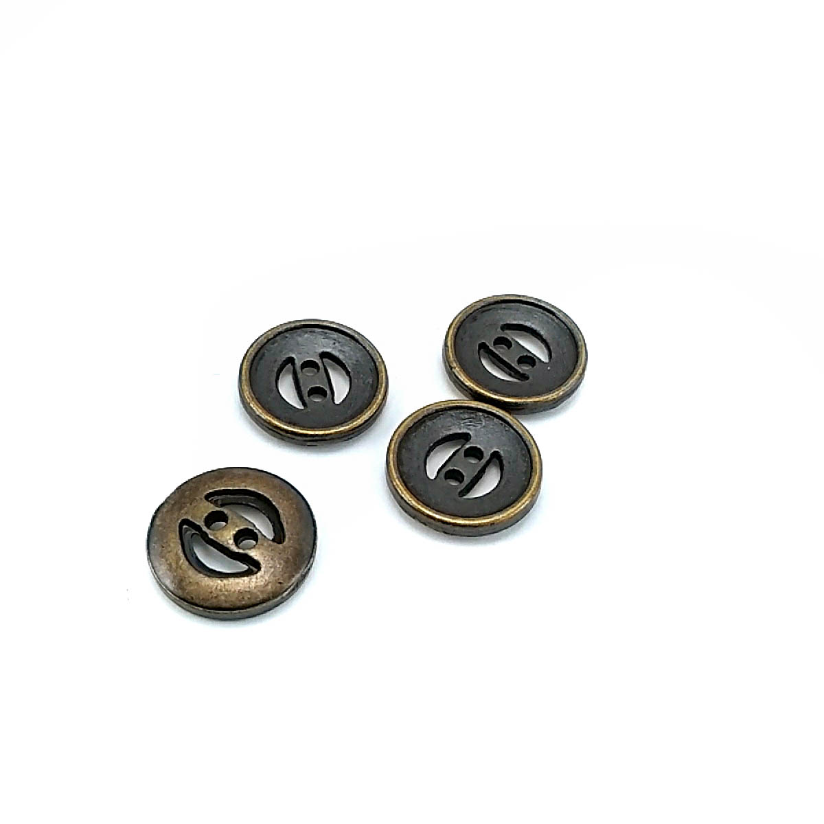 16 mm Two Hole Metal Button 26 lignes