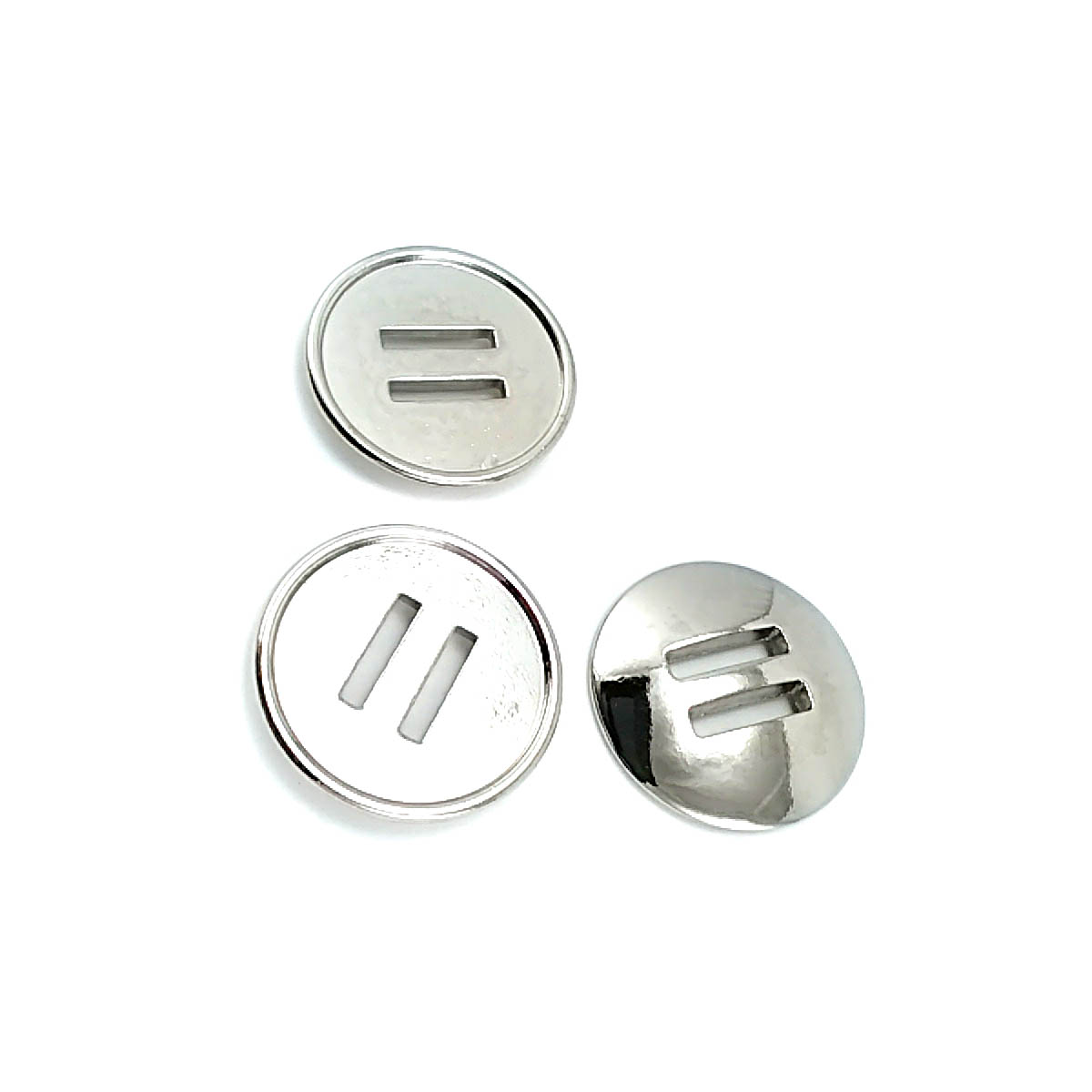 26 mm 2 Holes Metal Button 42 lignes