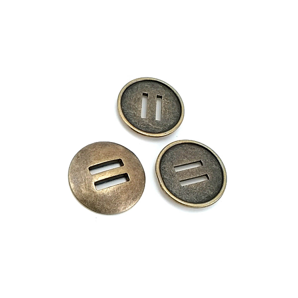 26 mm 2 Holes Metal Button 42 lignes