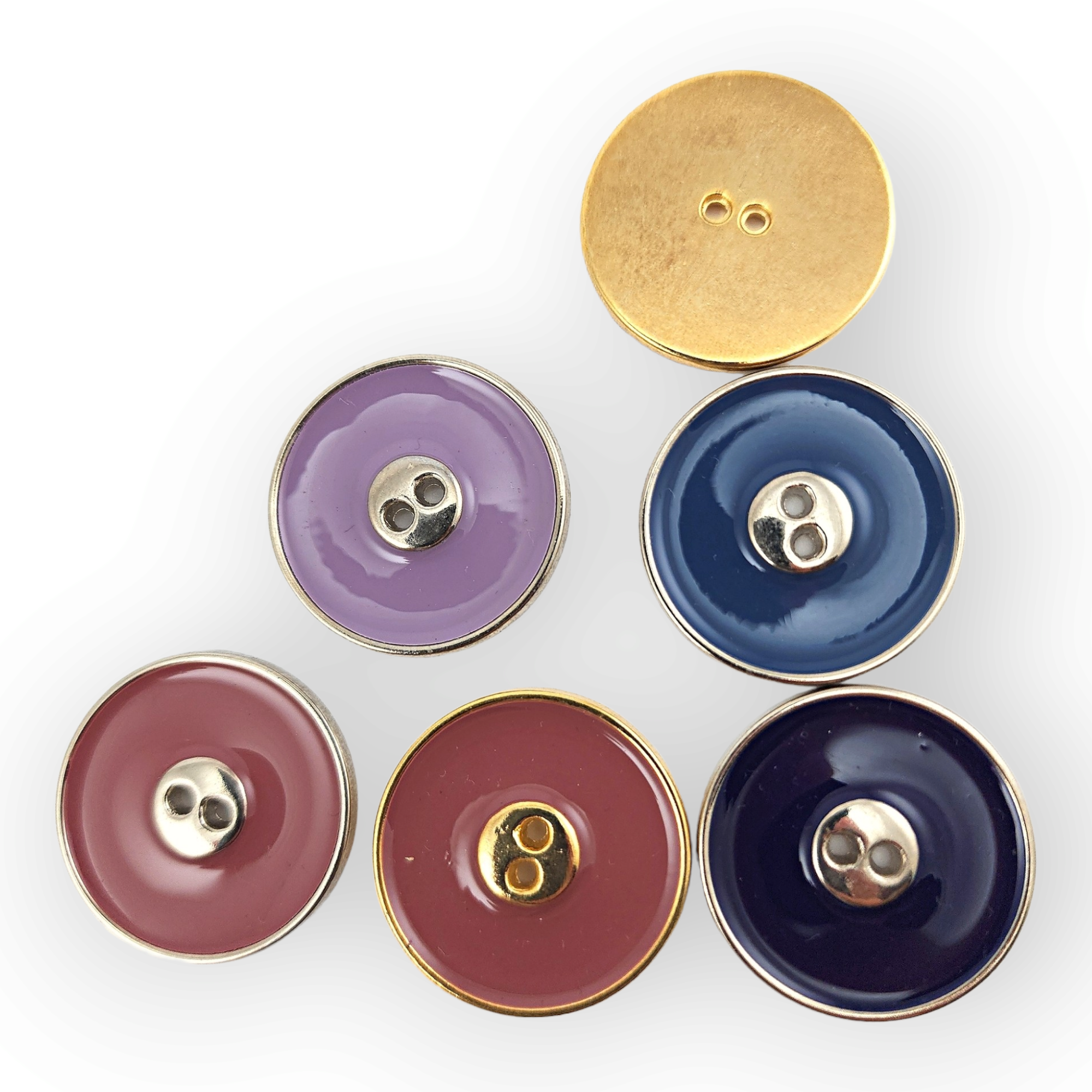 Two Holes Enameled Metal Button 31 mm 48 L Coat and Trench Coat Button E 702 Two Holes Enameled Metal Button 31 mm 48 L Coat and Trench Coat Button E 702