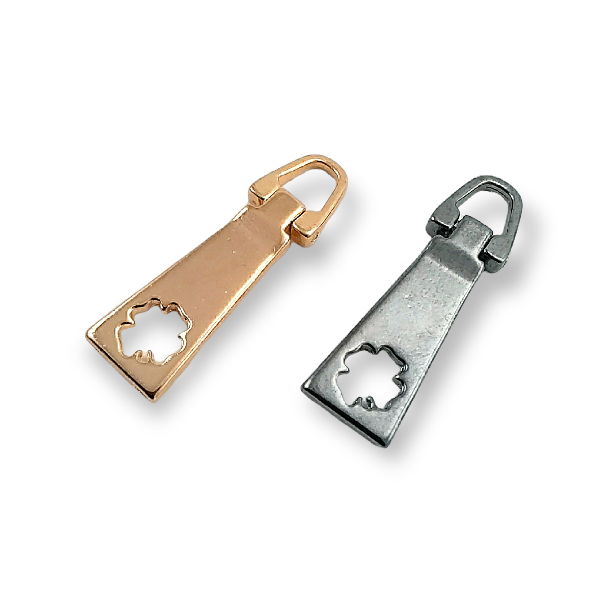 Zipper Pullers 38 mm x 10 mm Clover Pattern B 120 Zipper Pullers 38 mm x 10 mm Clover Pattern B 120