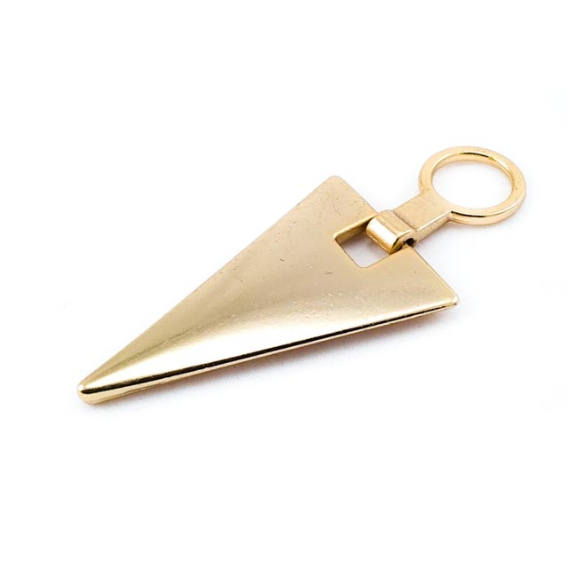 Zipper Pullers 52 mm Stylish Triangle Design B 182