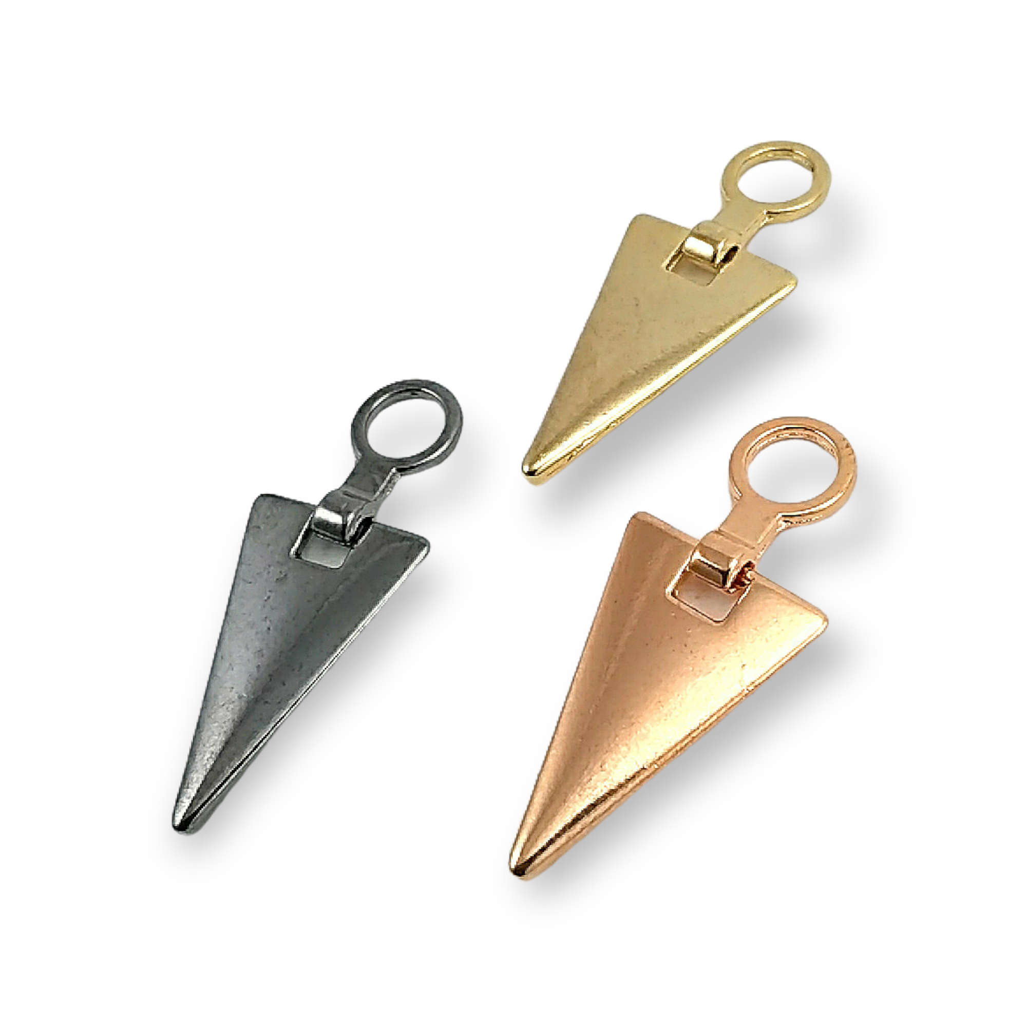 Zipper Pulls 40 mm Stylish Triangle Design B 183 Zipper Pulls 40 mm Stylish Triangle Design B 183