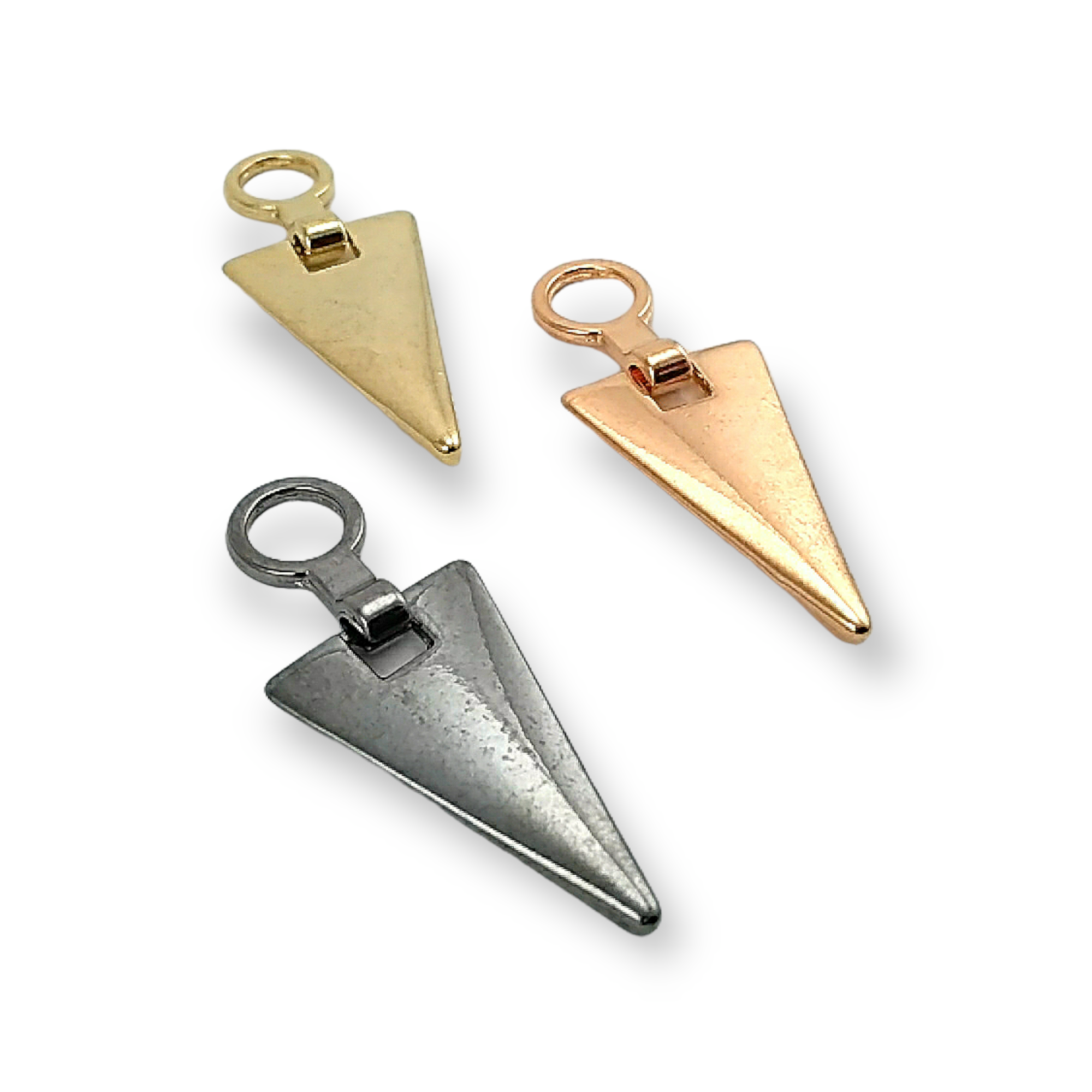 Zipper Pulls 40 mm Stylish Triangle Design B 183 Zipper Pulls 40 mm Stylish Triangle Design B 183