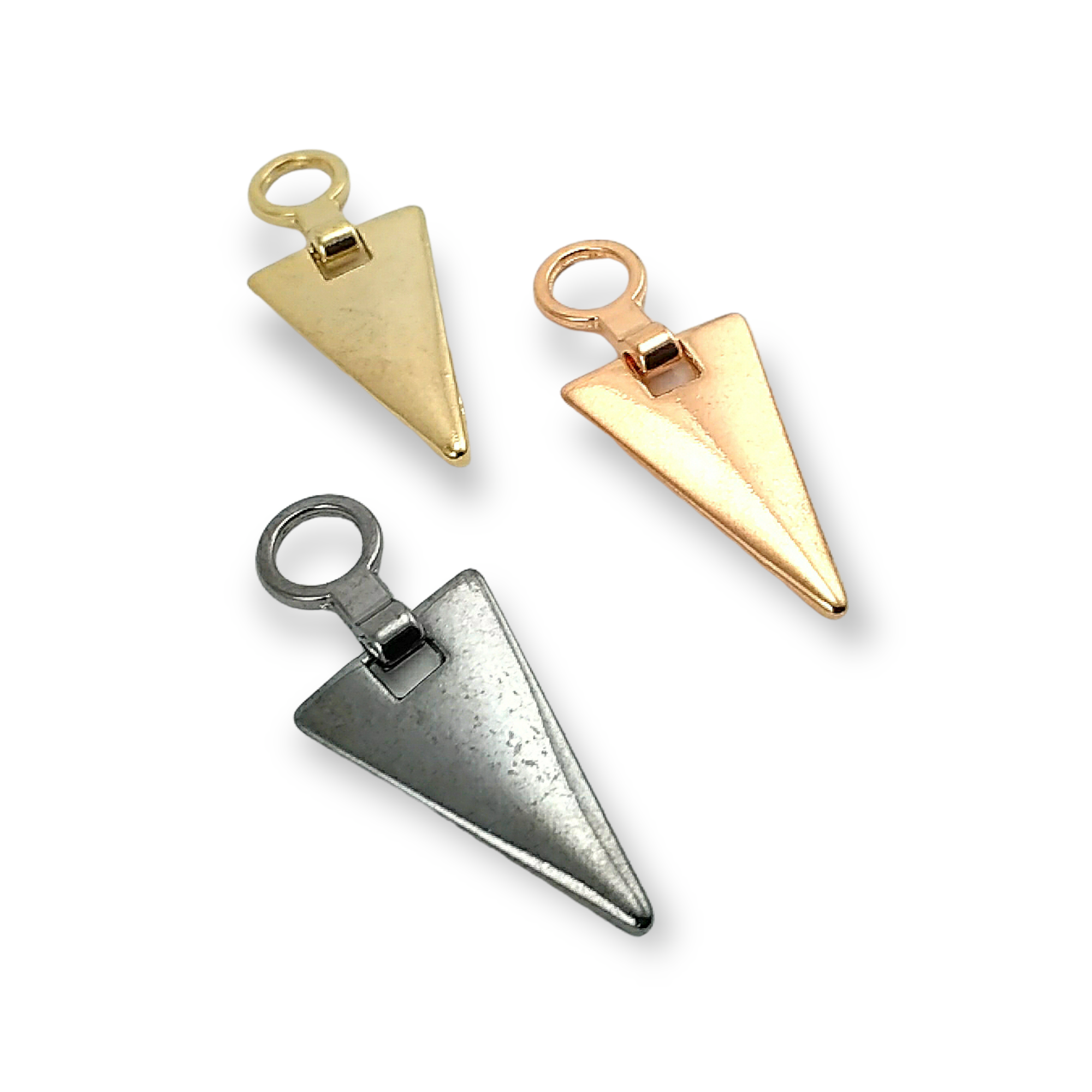 Zipper Pulls 40 mm Stylish Triangle Design B 183 Zipper Pulls 40 mm Stylish Triangle Design B 183