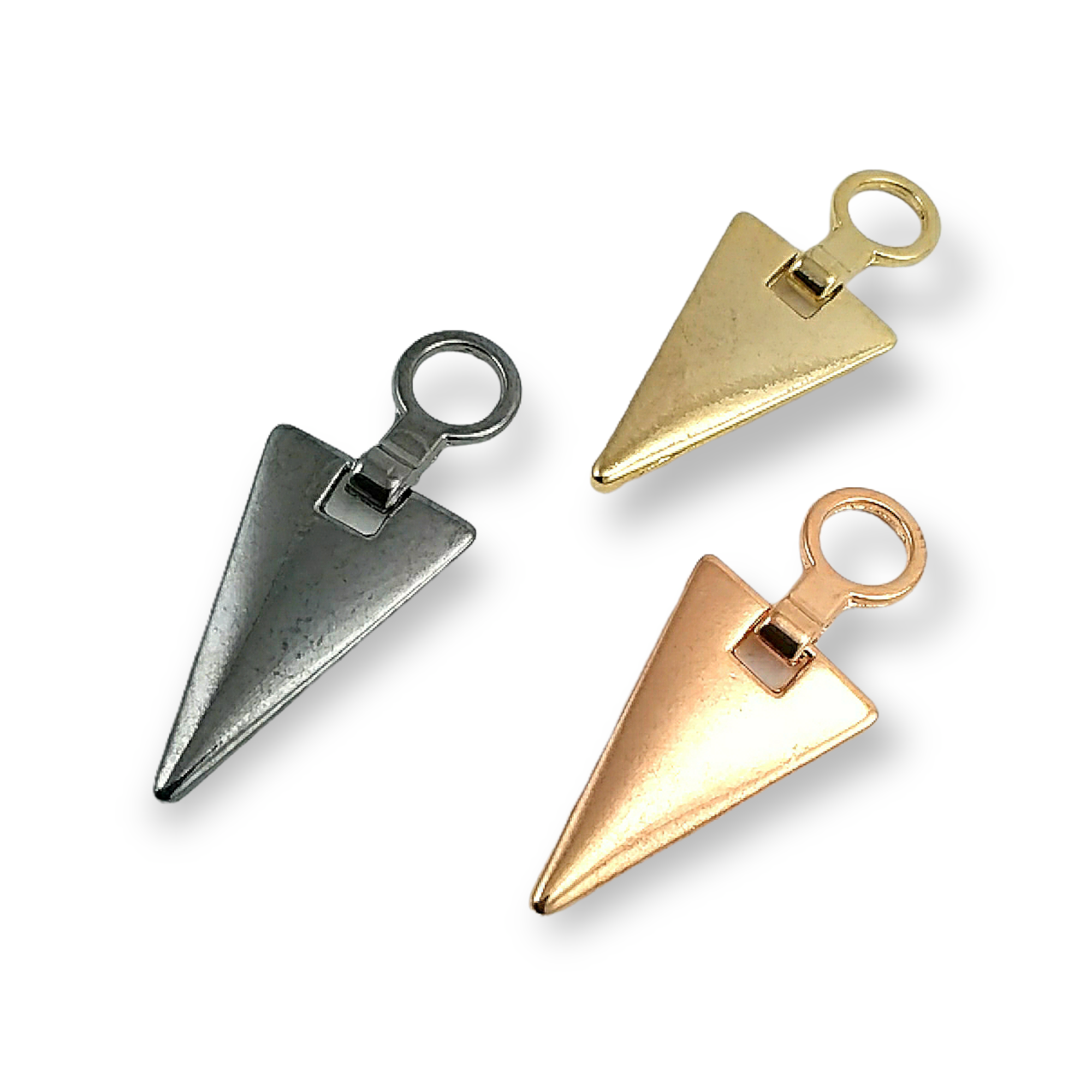 Zipper Pulls 40 mm Stylish Triangle Design B 183 Zipper Pulls 40 mm Stylish Triangle Design B 183